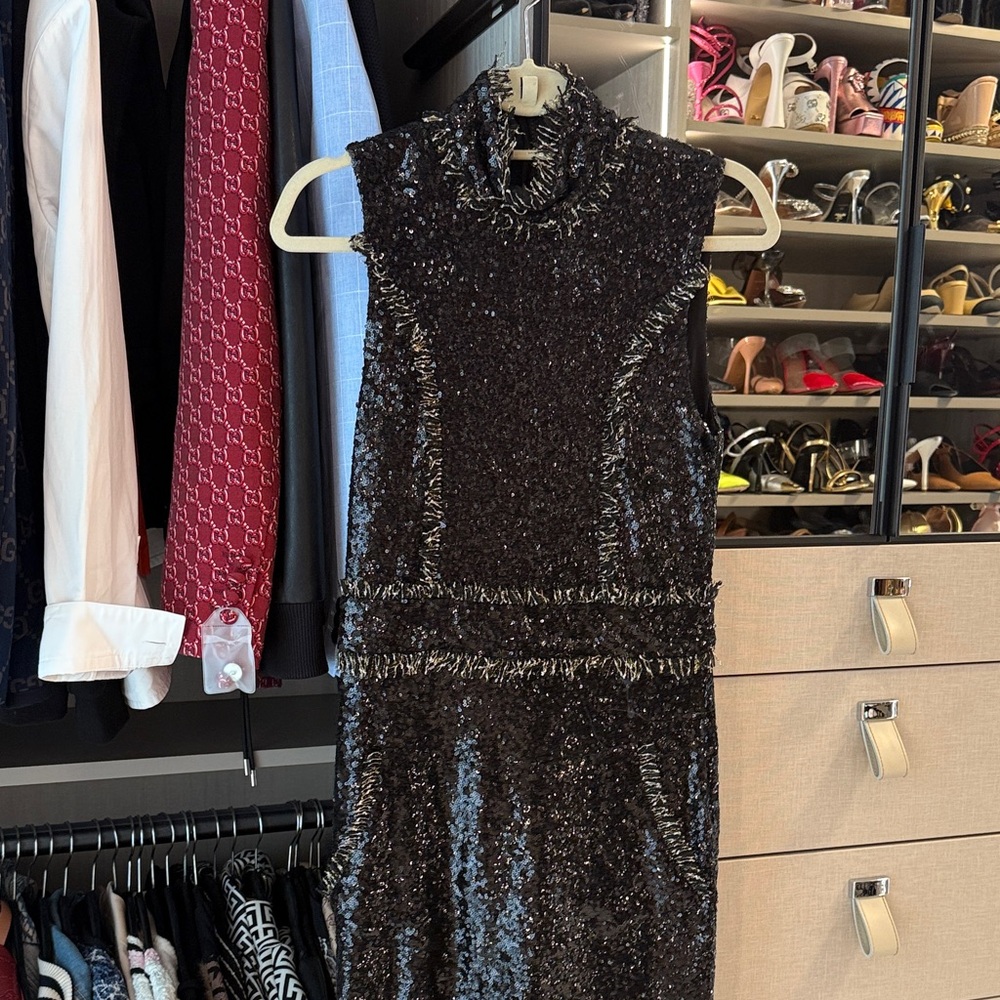 Zhivago Black Sequin Mini Dress